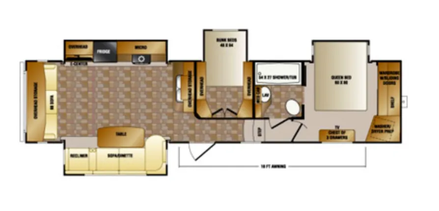 CrossRoads Cruiser CF345BH floor plan