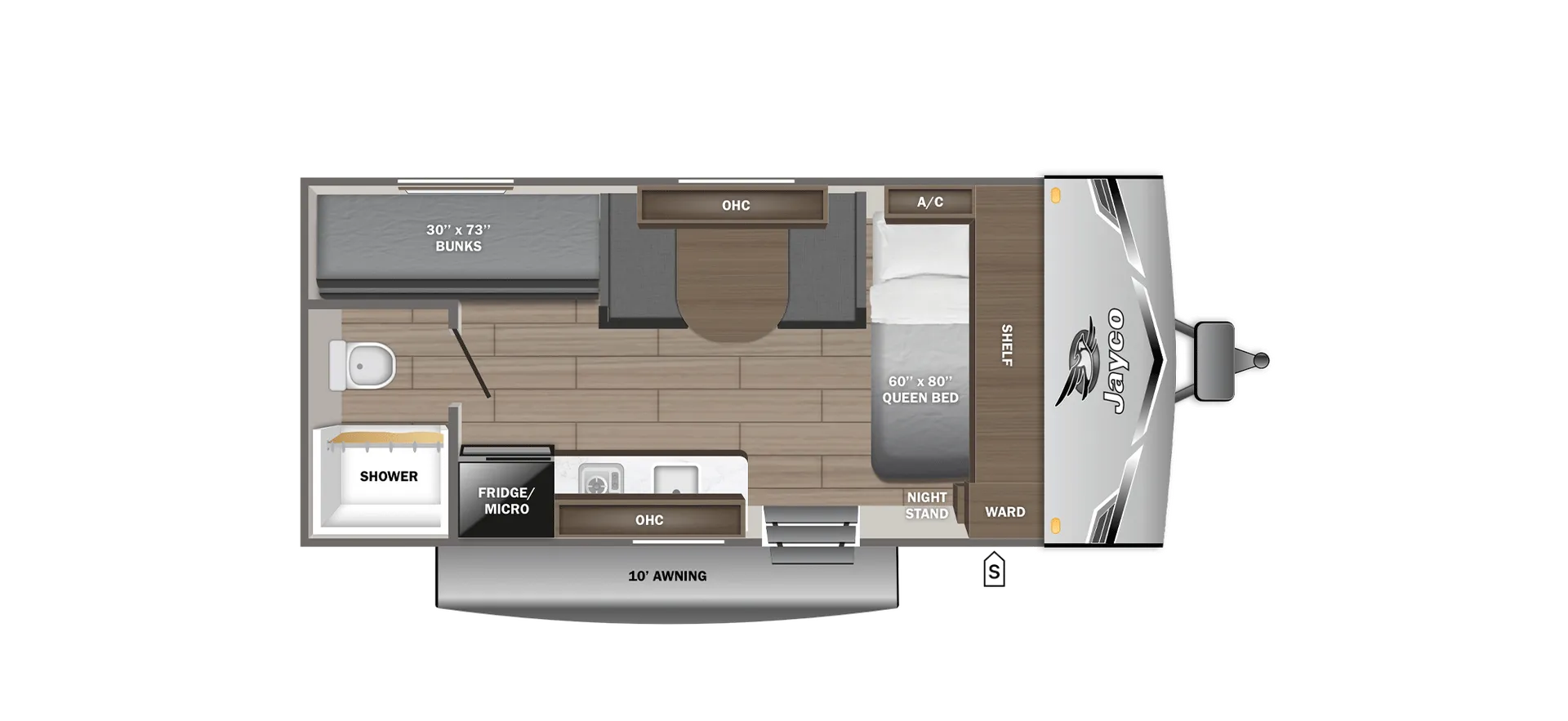 2027 Jayco Jay Flight SLX 170BH - Floor plan