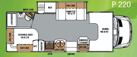 Coachmen Prism P 220 floor plan