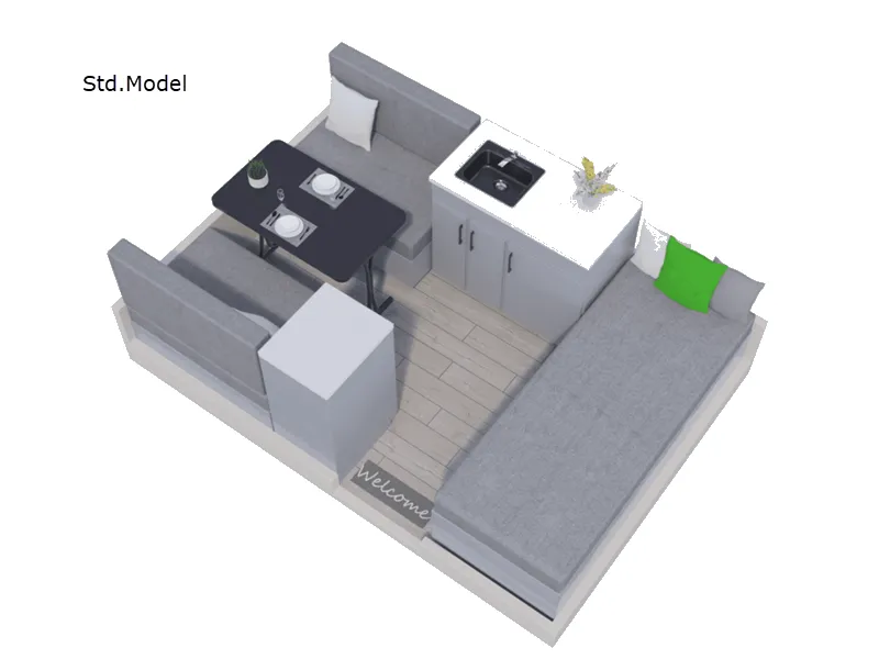 2026 Aliner Scout Lite Std. Model - Floor plan