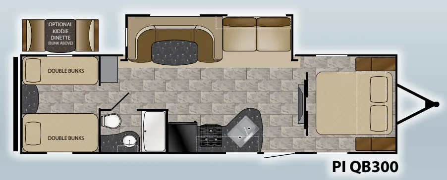 Heartland Pioneer QB300 floor plan