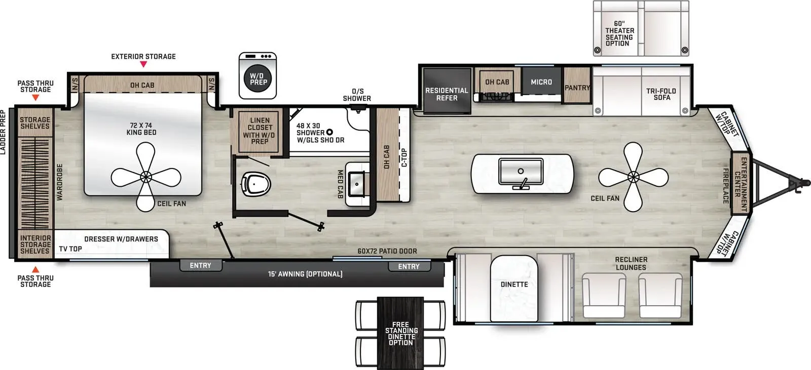 2024 Coachmen Catalina Destination 39MKTS - Floor plan