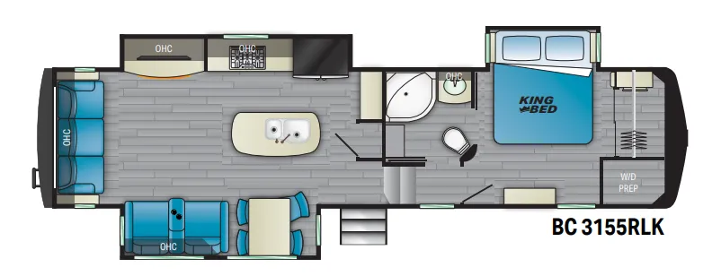 Heartland Big Country 3155RLK floor plan
