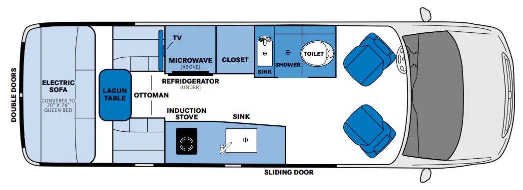 Pleasure-Way Plateau TS BASE floor plan