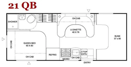 Coachmen Freelander 21QB floor plan