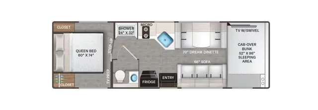 Thor Motor Coach Echelon LZ28 floor plan