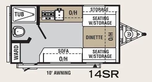 Forest River Viking Saga 14SR floor plan