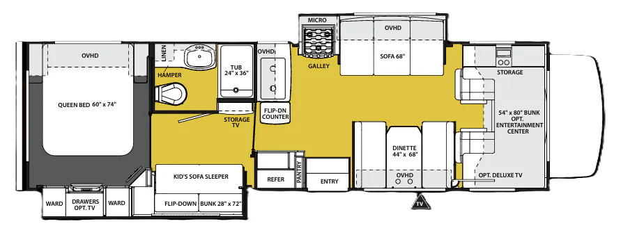Forest River Sunseeker 3170DS floor plan