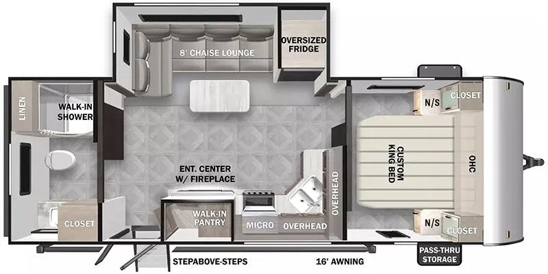 Forest River Salem Northwest 22RBS floor plan