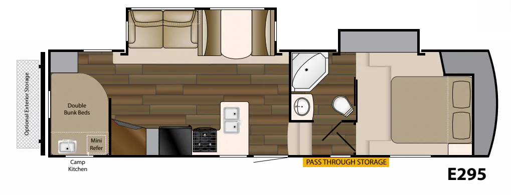 Heartland ElkRidge Xtreme Light E 295 floor plan