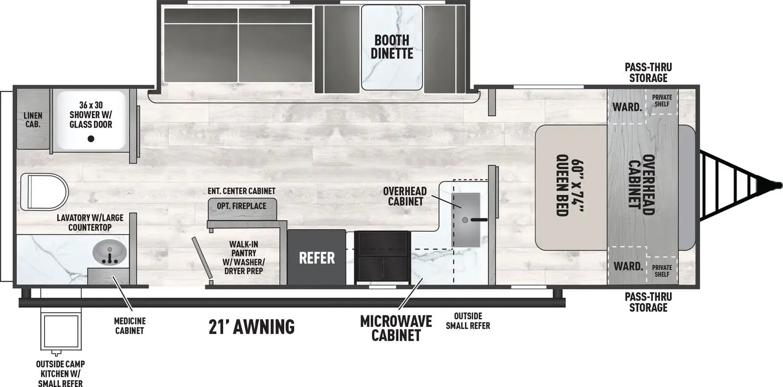 Coachmen Clipper 25RB floor plan