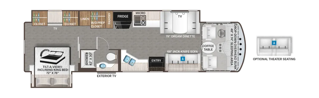 2023 Thor Motor Coach Miramar 36.1 floor plan