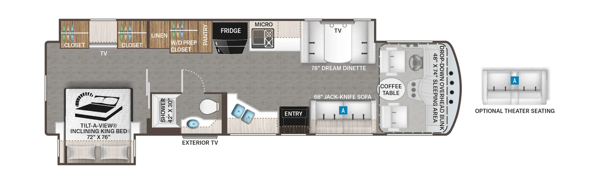 Thor Motor Coach Miramar 36.1 floor plan