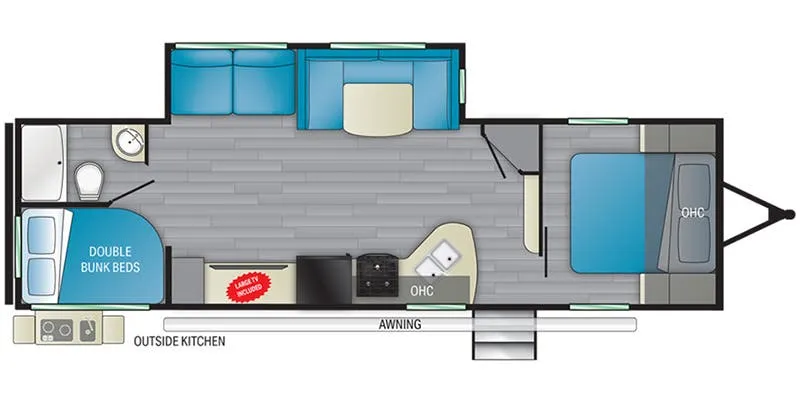 Heartland Pioneer PI BH 280 floor plan