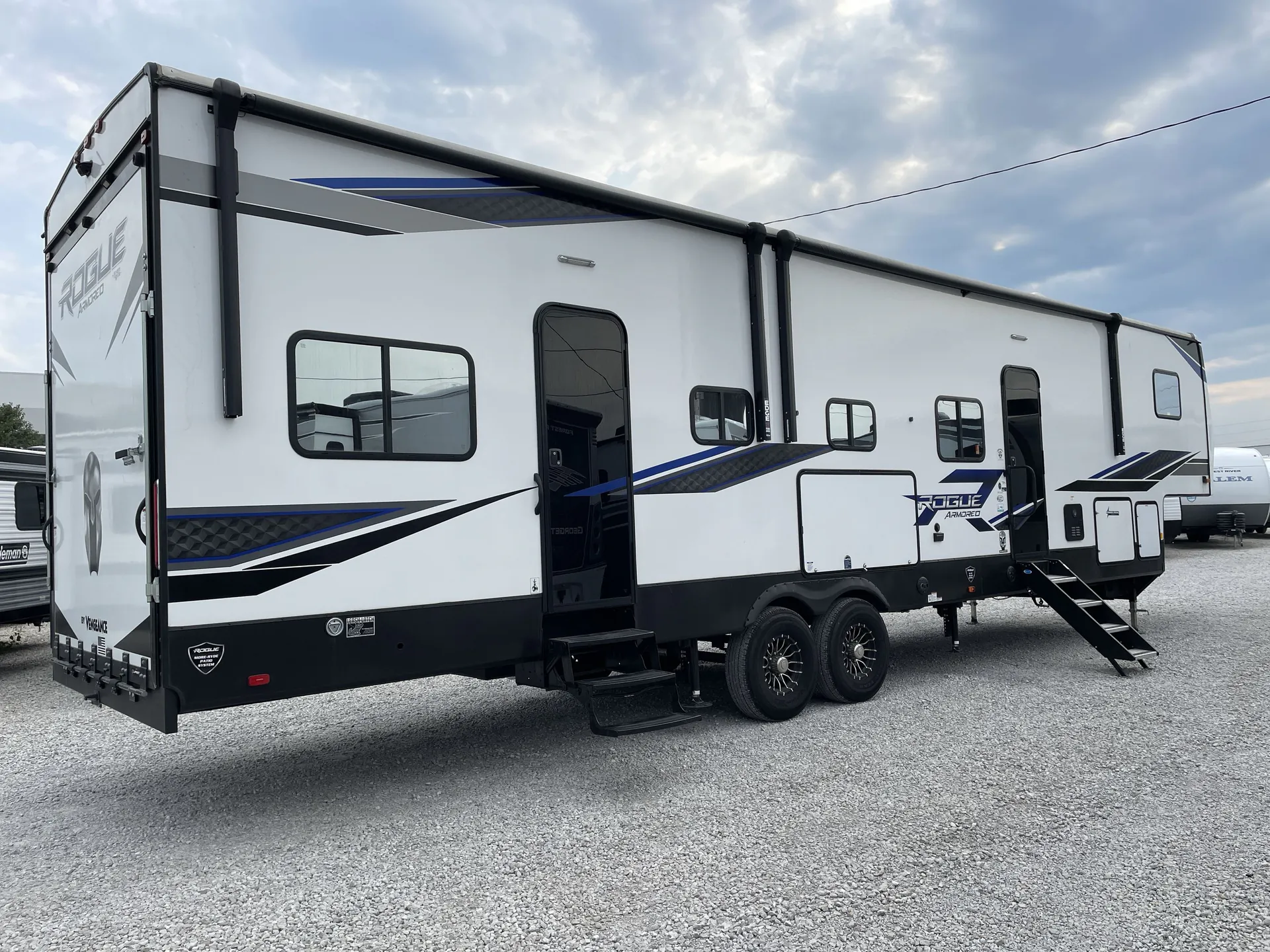 2023 Forest River Vengeance Rogue Armored 371 — campside