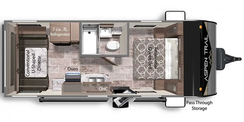 Dutchmen Aspen Trail 2050QBWE floor plan