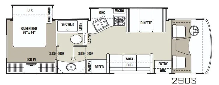 2012 Coachmen Mirada 29DS - Floor plan