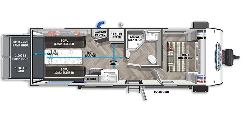 Forest River Wildwood FSX 210RTK floor plan
