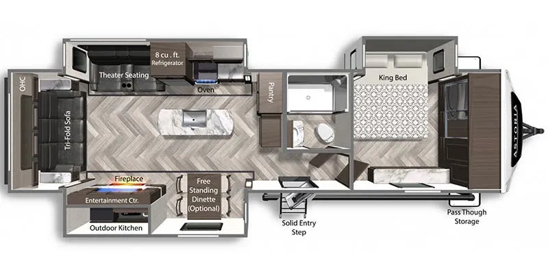 Dutchmen Astoria 3373RL floor plan