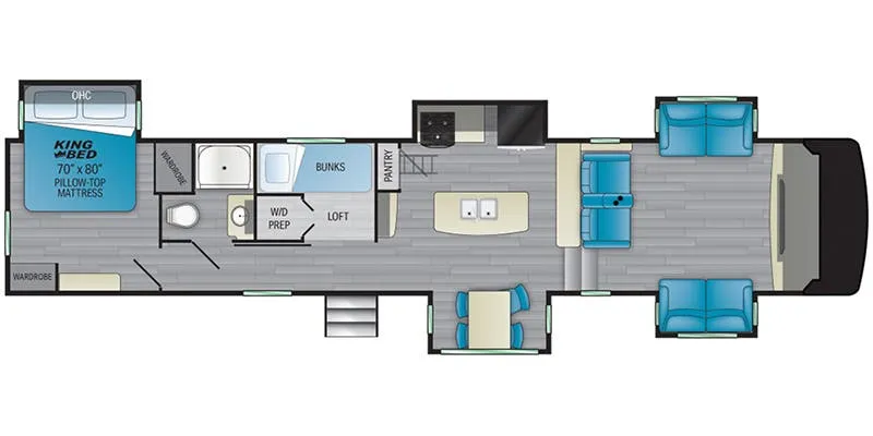 2020 Heartland Milestone 370FLMB floor plan