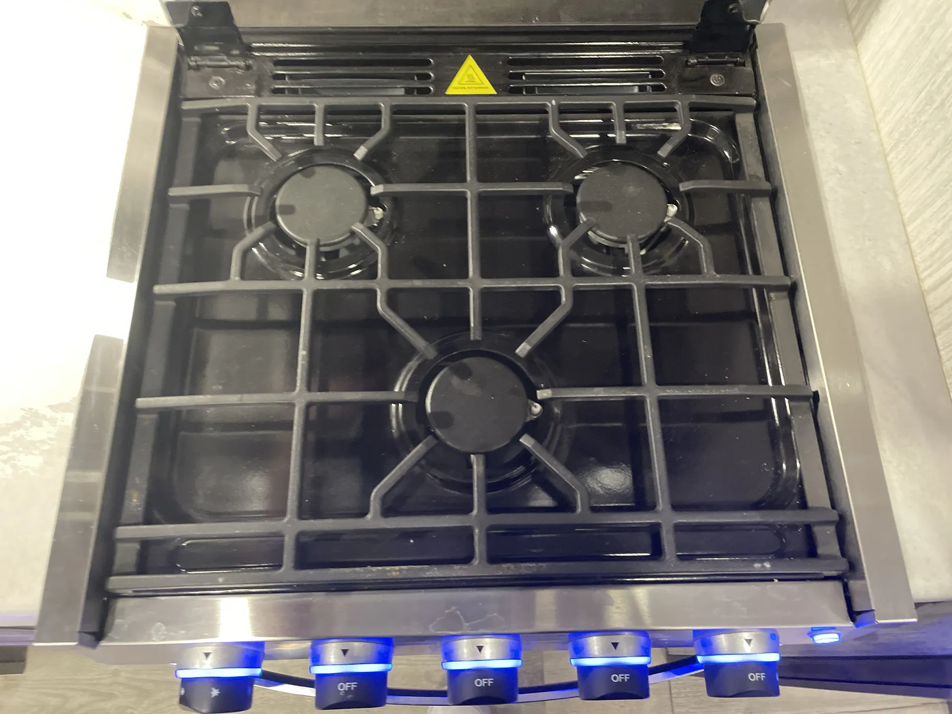 2021 Forest River Sandpiper 3440BH — stove oven open