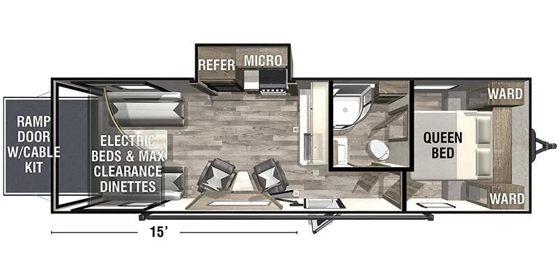 2021 Forest River RV XLR Hyper Lite 2815 - Floor plan