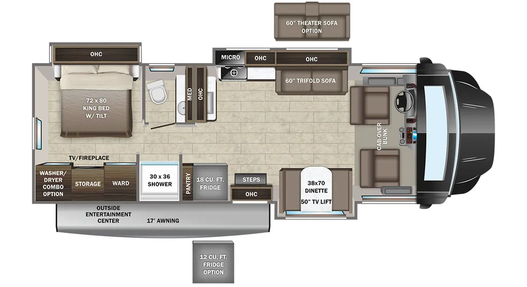 2023 Entegra Coach Accolade XT 35L floor plan