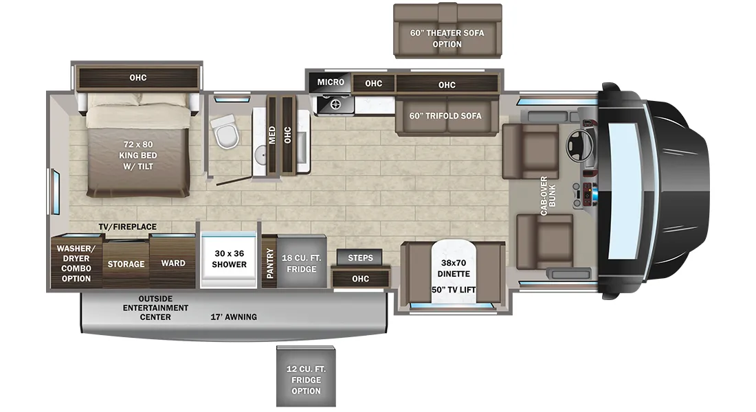 2023 Entegra Coach Accolade XT 35L - Floor plan