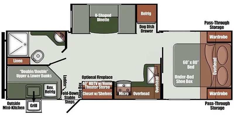 Gulf Stream Geo Luxury 246BH floor plan