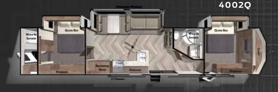 Forest River Wildwood DLX 4002Q floor plan