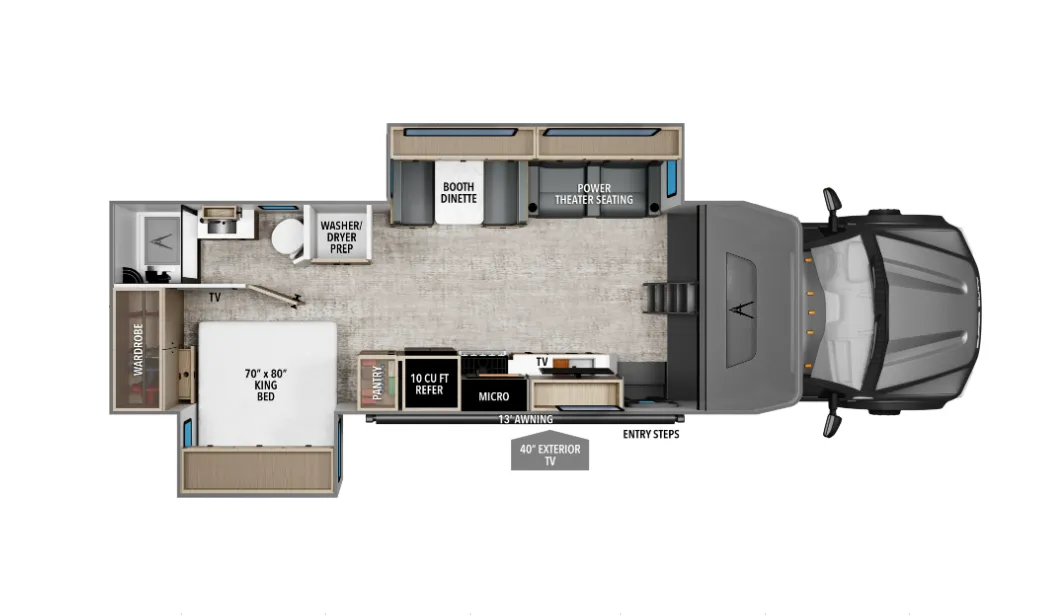 2027 Grand Design Lineage Series F 31ZW - Floor plan