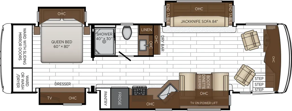 2027 Newmar Northern Star 3418 floor plan