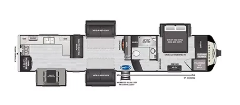 Keystone Montana 3701LK floor plan