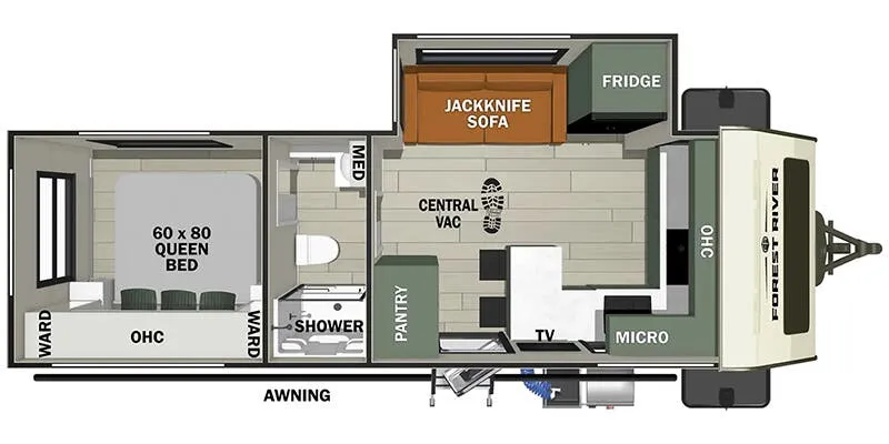 2025 Forest River No Boundaries 20 Series NB20.5 - Floor plan