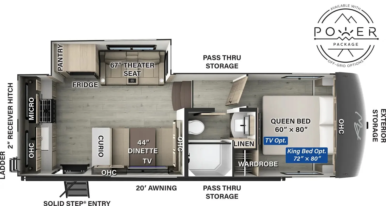 2025 Forest River Rockwood R282RK - Floor plan