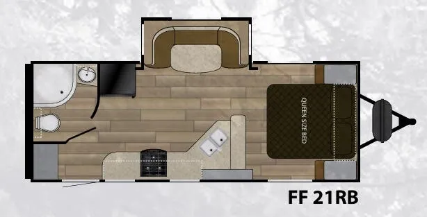 Cruiser RV Fun Finder Xtreme Lite 21RB floor plan