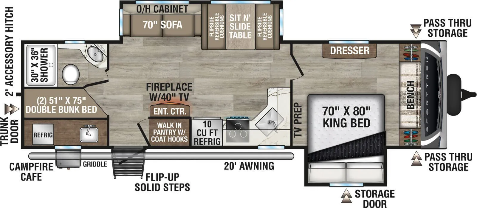 Venture RV SportTrek ST292VBH floor plan