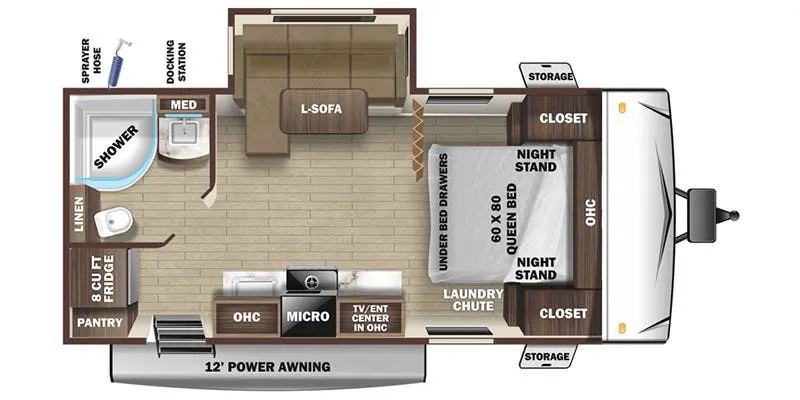 Highland Ridge Range Lite RL212FB floor plan