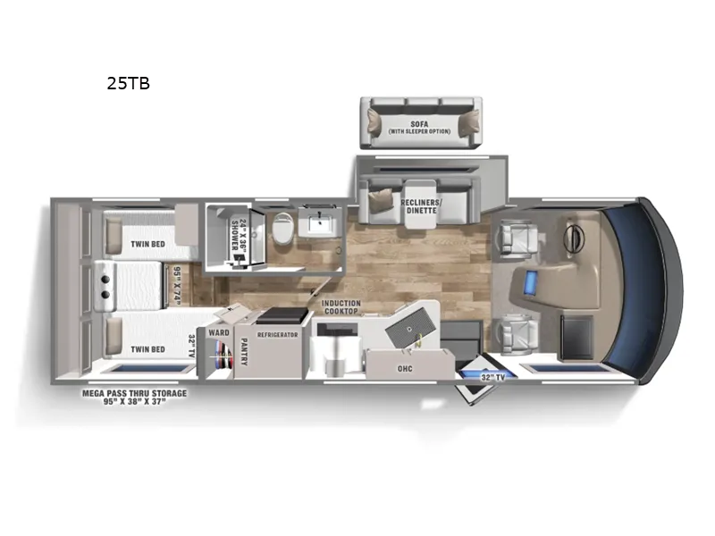 2026 Coachmen Euro 25TB floor plan