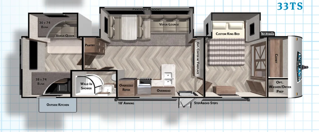 Forest River Salem 33TS floor plan