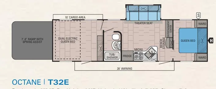 Jayco Octane T32E floor plan