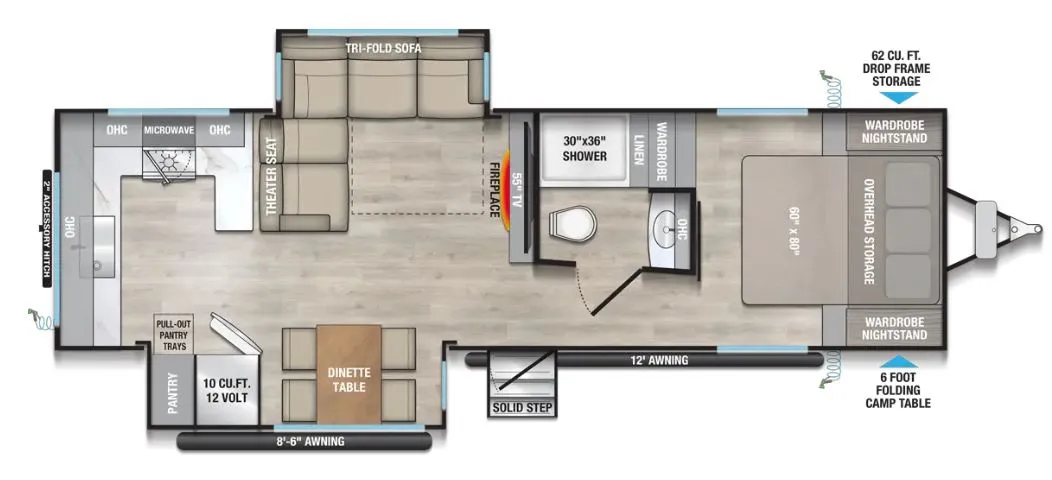 2026 Alliance RV Delta 284RK - Floor plan