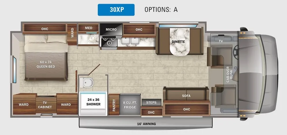 Jayco Greyhawk Prestige 30XP floor plan