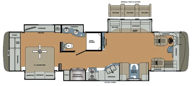 Forest River Berkshire XL 37A floor plan