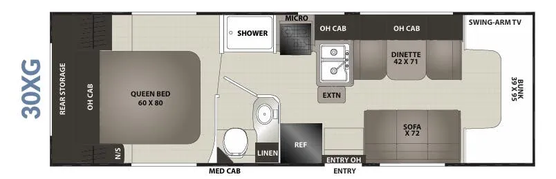 Coachmen Cross Trek XL 30XG floor plan