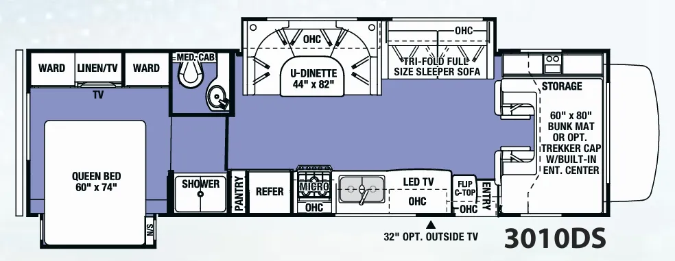 Forest River Sunseeker 3010DS floor plan