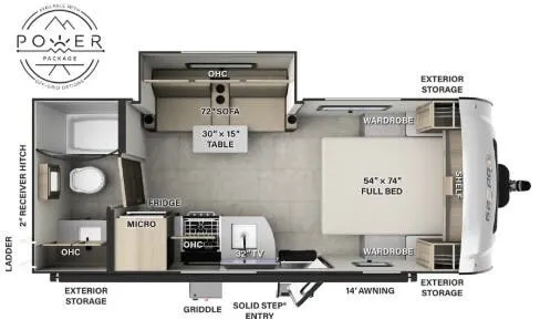 Forest River Rockwood Geo Pro G20FBS floor plan