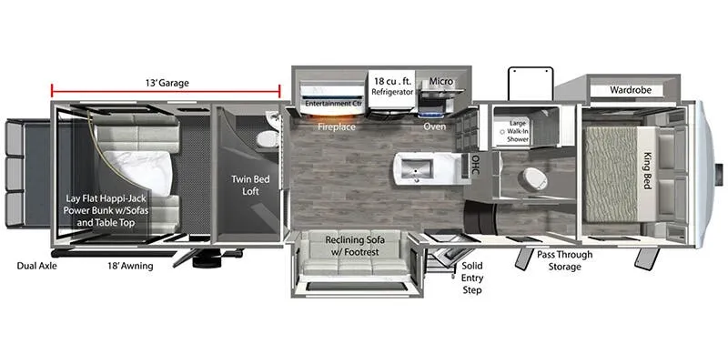 Dutchmen Voltage Triton 3571 floor plan