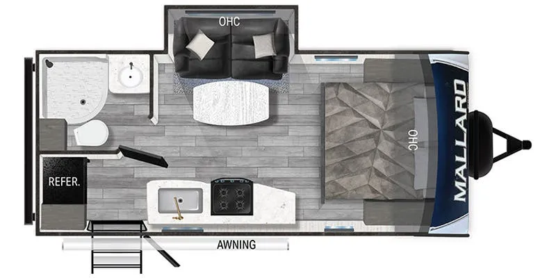 Heartland Mallard M210RB floor plan