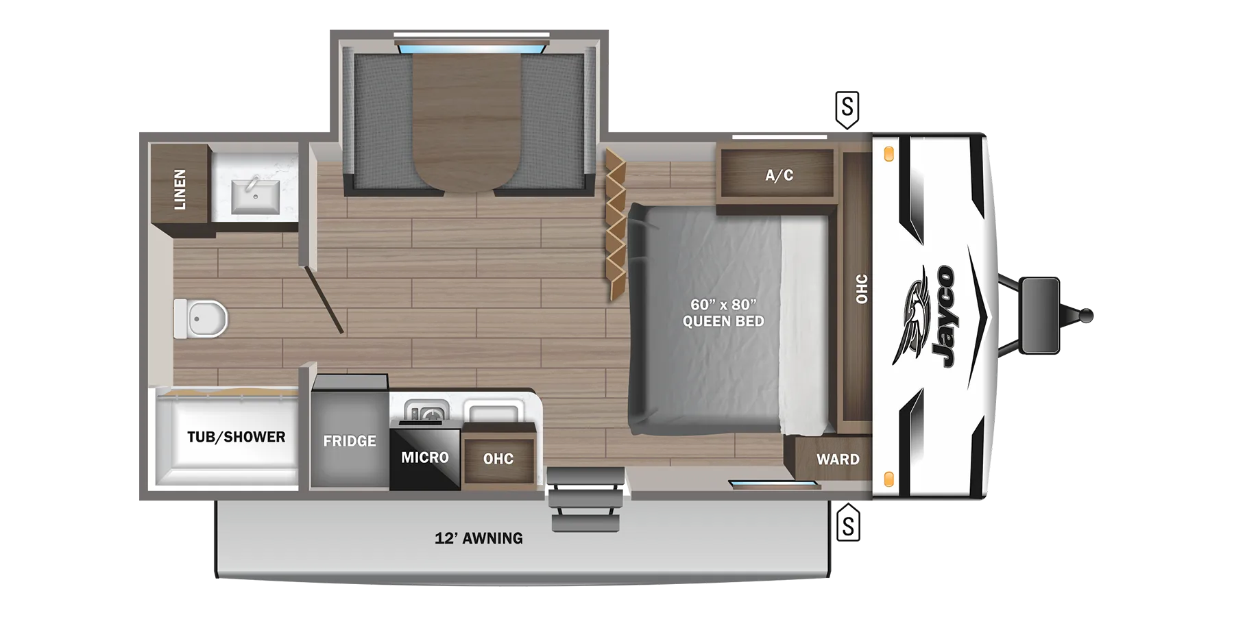 2024 Jayco Jay Flight SLX 183RBW - Floor plan